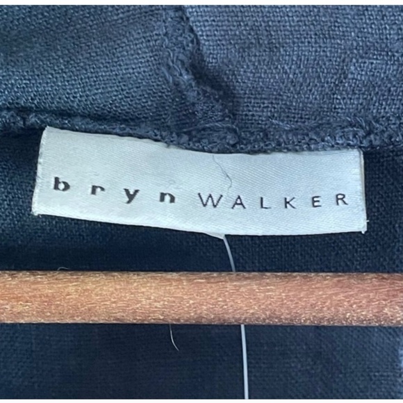 Bryn Walker heavy 100% basket weave linen Noa Top - Picture 2 of 14